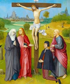 Crucifixion With A Donor By Hieronymous paint by numbers