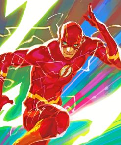 DC Flash Hero paint by numbers