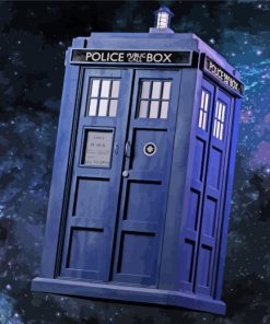 Doctor Who Tardis paint by numbers