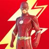 Flash Superhero paint by numbers