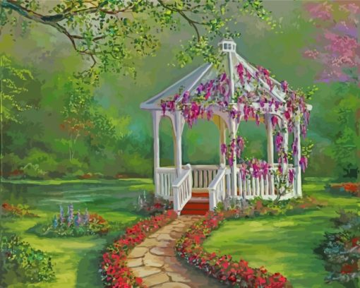 Gazebo Garden paint by number