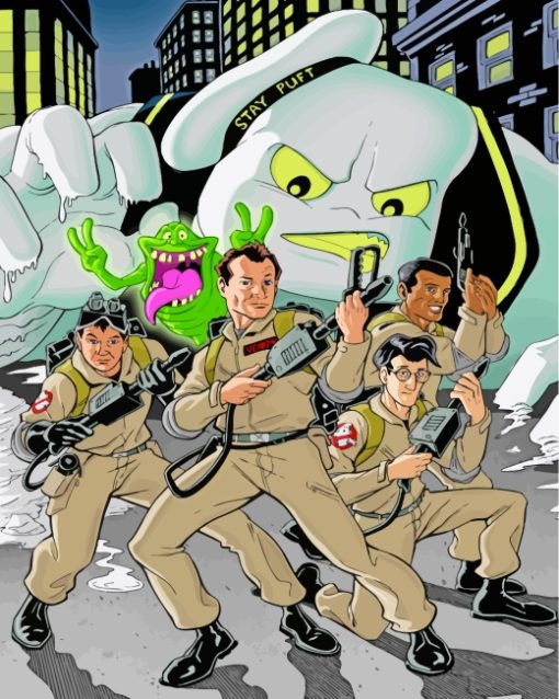 Ghostbusters Animation paint by numbers