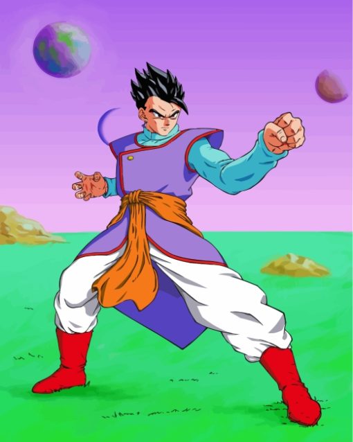 Gohan Dragon Ball Z paint by numbers