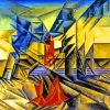 Harbor Mole Lyonel Feininger paint by numbers