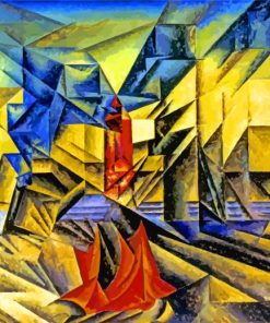 Harbor Mole Lyonel Feininger paint by numbers