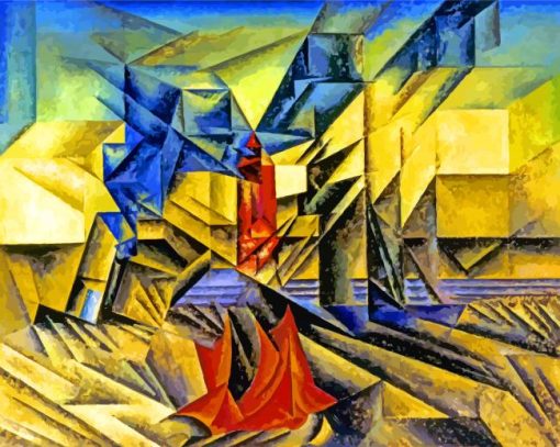 Harbor Mole Lyonel Feininger paint by numbers