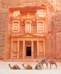 Historical Petra Jordan paint by numbers