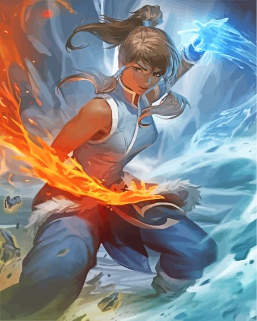 Illustration Korra Art paint by numbers