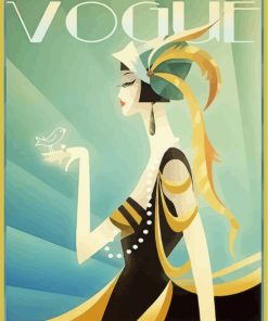 Illustration Vogue Fashionpaint by numbers