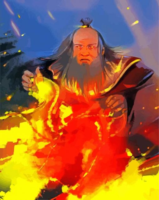 Iroh The Old Man paint by numbers