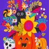 Jack O Lantern Illustration paint by numbers