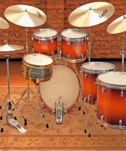 Jazz Drums paint by numbers