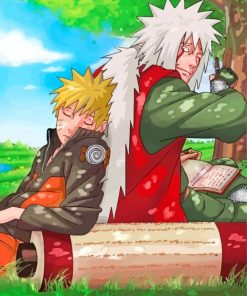 Jiraiya And Naruto paint by numbers