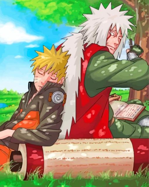 Jiraiya And Naruto paint by numbers