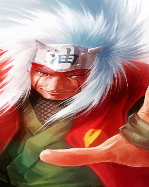 Jiraiya From Naruto Anime paint by numbers