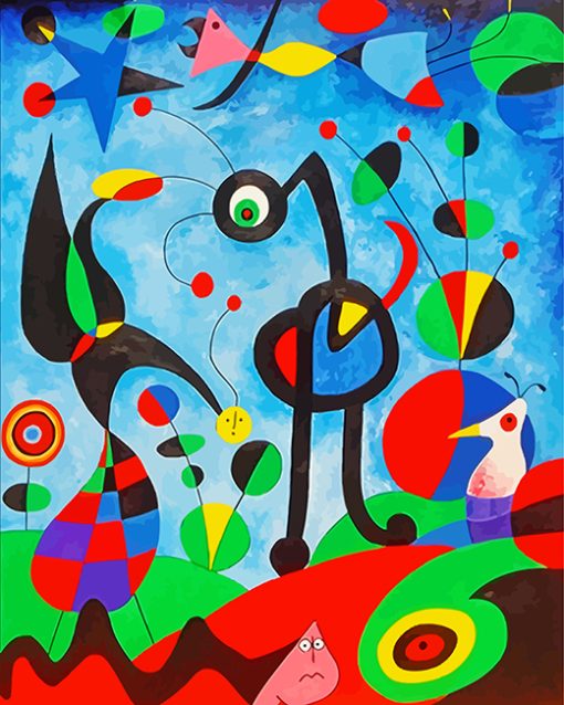 Joan Miro The Garden paint by numbers