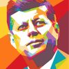 John F Kennedy Pop Art paint by numbers