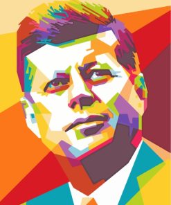 John F Kennedy Pop Art paint by numbers