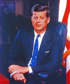 John F Kennedy paint by numbers