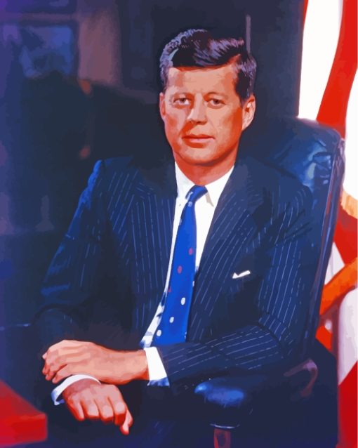 John F Kennedy paint by numbers