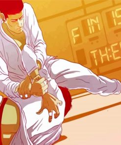 Judoka Man paint by numbers