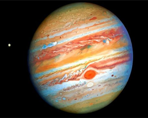 Jupiter Planet paint by numbers