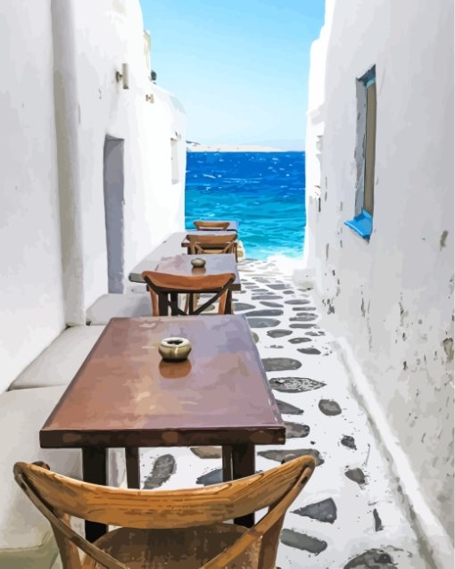 Katros Mykonos paint by numbers