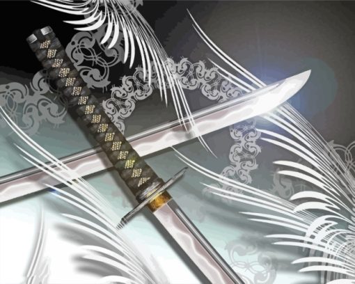 Katana Sword paint by numbers