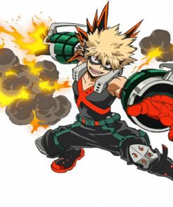 Katsuki Bakugo Hero Kacchan paint by numbers