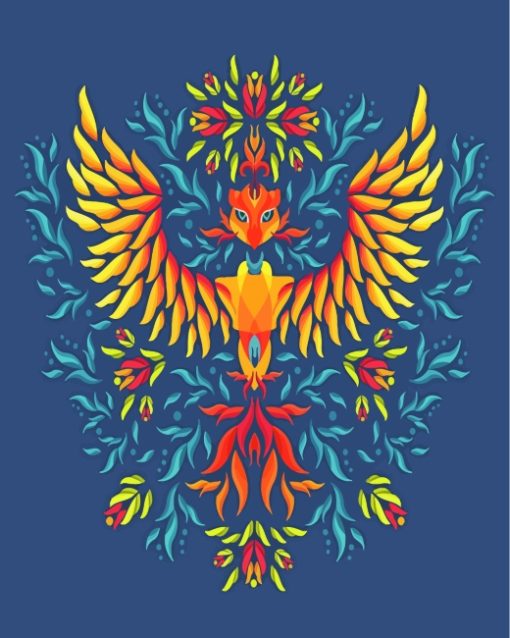 Mandala Phoenix paint by number