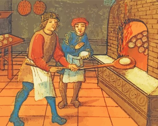 Medieval baker paint by numbers