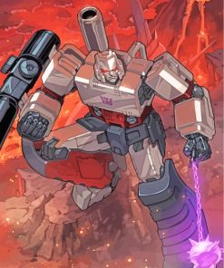 Megatron Robot paint by numbers