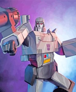 Megatron Transformers Movie paint by numbers