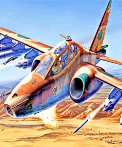 Military Jet paint by numbers