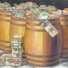 Money Barrels paint by numbers