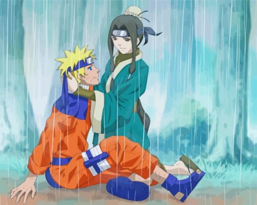 Naruto And Haku Anime paint by numbers