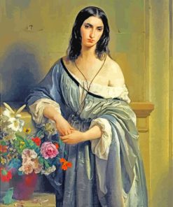 Odalisque Hayez paint by numbers