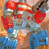 Optimus Prime Robot paint by numbers