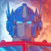 Optimus Prime Transformers Movie paint by numbers