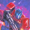 Optimus Prime paint by numbers