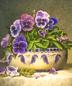 Pansies Still Life paint by numbers