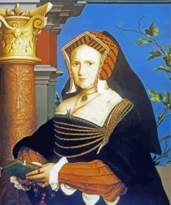 Portrait Of Lady Mary Guildfors By Holbein paint by numbers