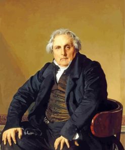 Portrait of Monsieur Bertin Ingres paint by numbers