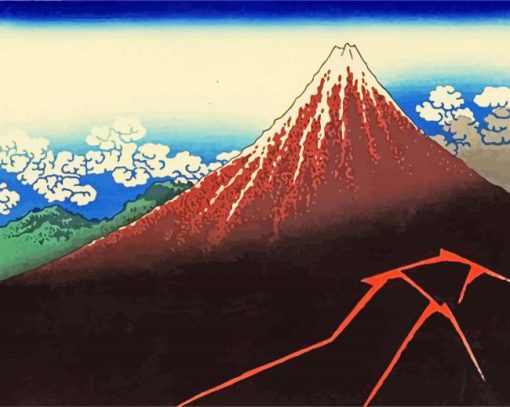 Rainstorm Beneath The Summit By Hookusai paint by numbers