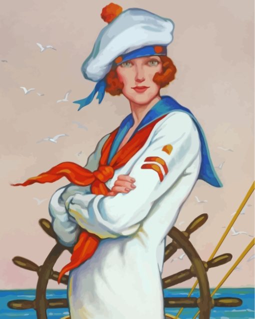 Sailor Girl paint by numbers