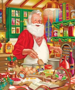 Santa Claus Cooking paint by numbers