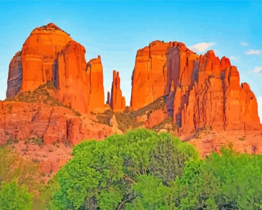 Sedona Arizona paint by numbers