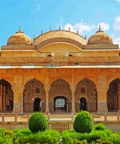 Sheesh Mahal Amber Fort Jaipur paint by numbers