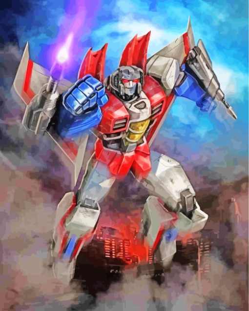 Starscream Art paint by numbers