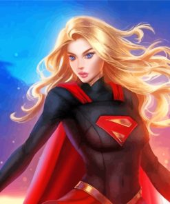 Supergirl Art Hero paint by numbers